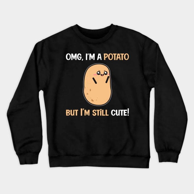 Cute Potato Crewneck Sweatshirt by Imutobi